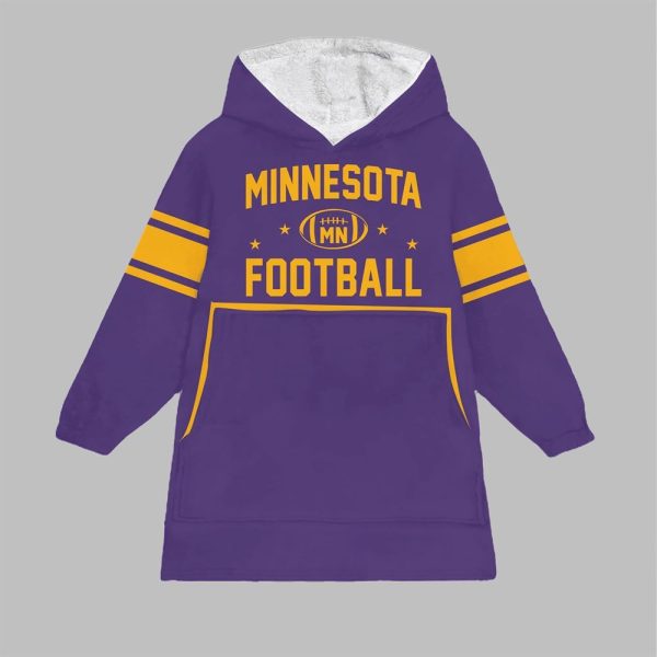 Minnesota Fottball Blanket Hoodie 1