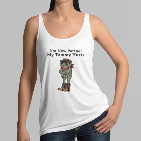 Not Now Partner My Tummy Hurts Shirt 13 14