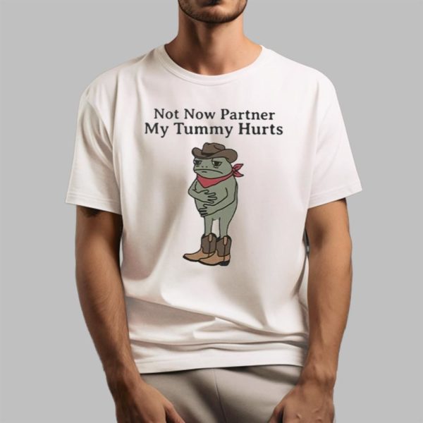 Not Now Partner My Tummy Hurts Shirt 13 3