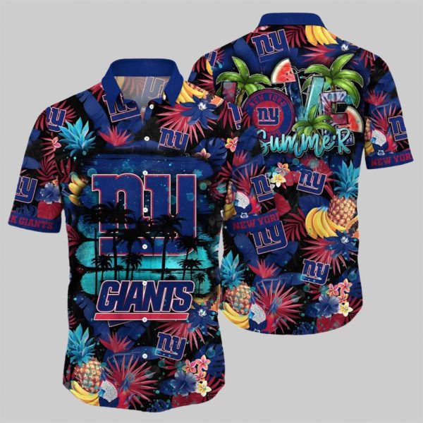 Ny Giants Hawaiian Shirt Mens Love Summer Aloha Shirt 1