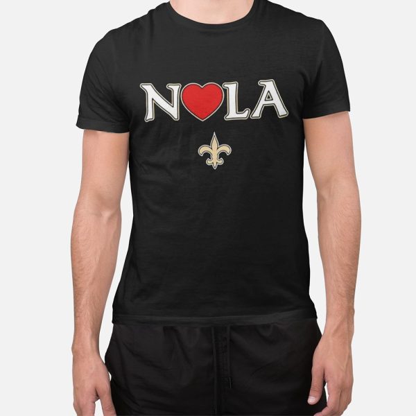 Orleans Saints Heart Nola Shirt 1