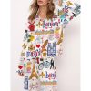 Paris Travel Pajama Set For Women 2