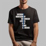 Raymond Montgomery Hutchinson Laporta Goff Gibbs St Brown Detroit Shirt