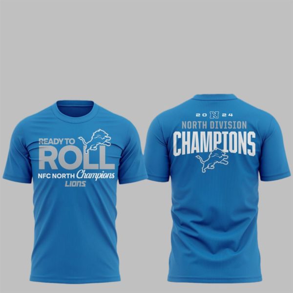 Ready Roll NFC North Champions Lions 2024 North Division Champions Shirt 1