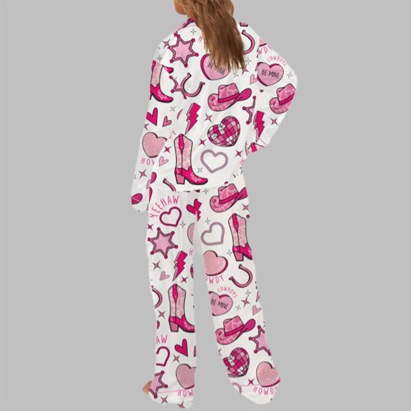 Retro Howdy Valentine Pajama Set For Women 3