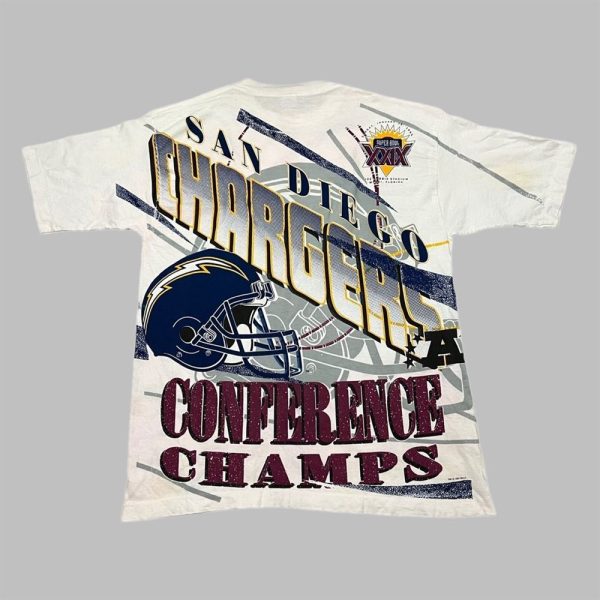 Rocking the 1994 SD Chargers Champs Shirt 4