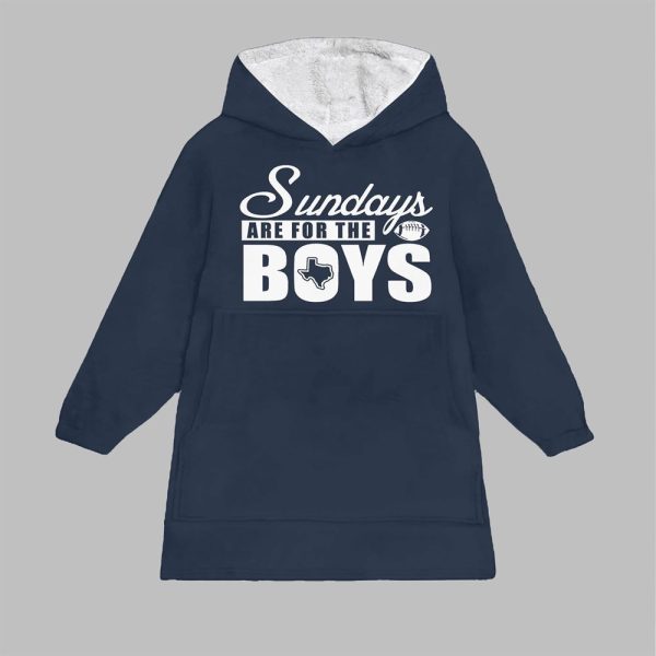 Sundays are for The Boys Blanket Hoodie 1