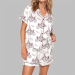 Travel To France Pajama Set For Women
