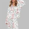 Winter Ski Martini Girls Pajama Set For Women 3