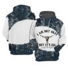 Womens Im Not Okey PrintCasual Hoodie 1 1