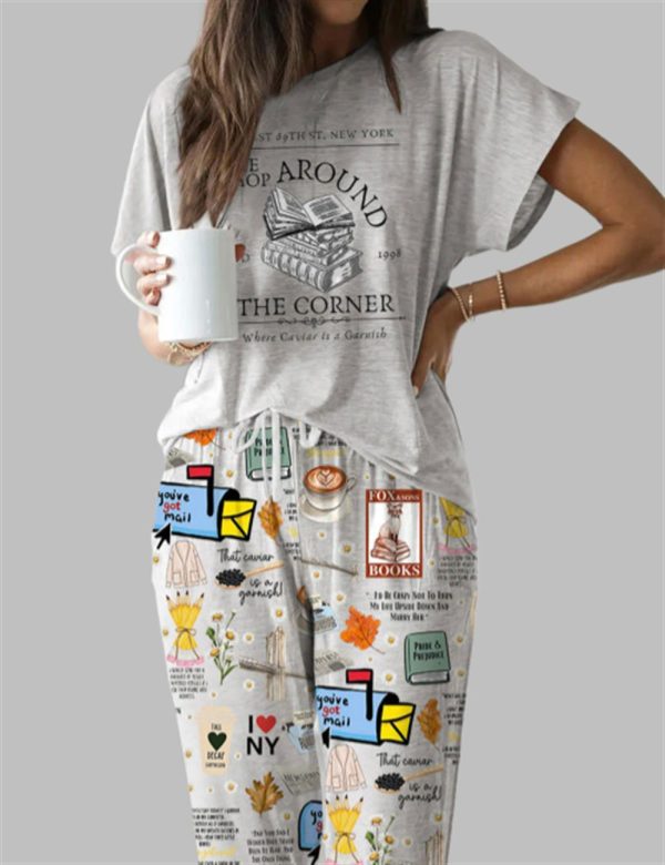 You've Got Mail Casual Pajama Set For Women